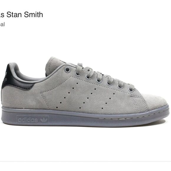 Adidas Stan Smith Gray Charcoal Suede Tennis Shoes Mens 11.5 UK 11 EU‎ 46 - Picture 1 of 11